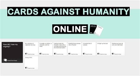 cards of humanity play online|cards against humanity online dirty.